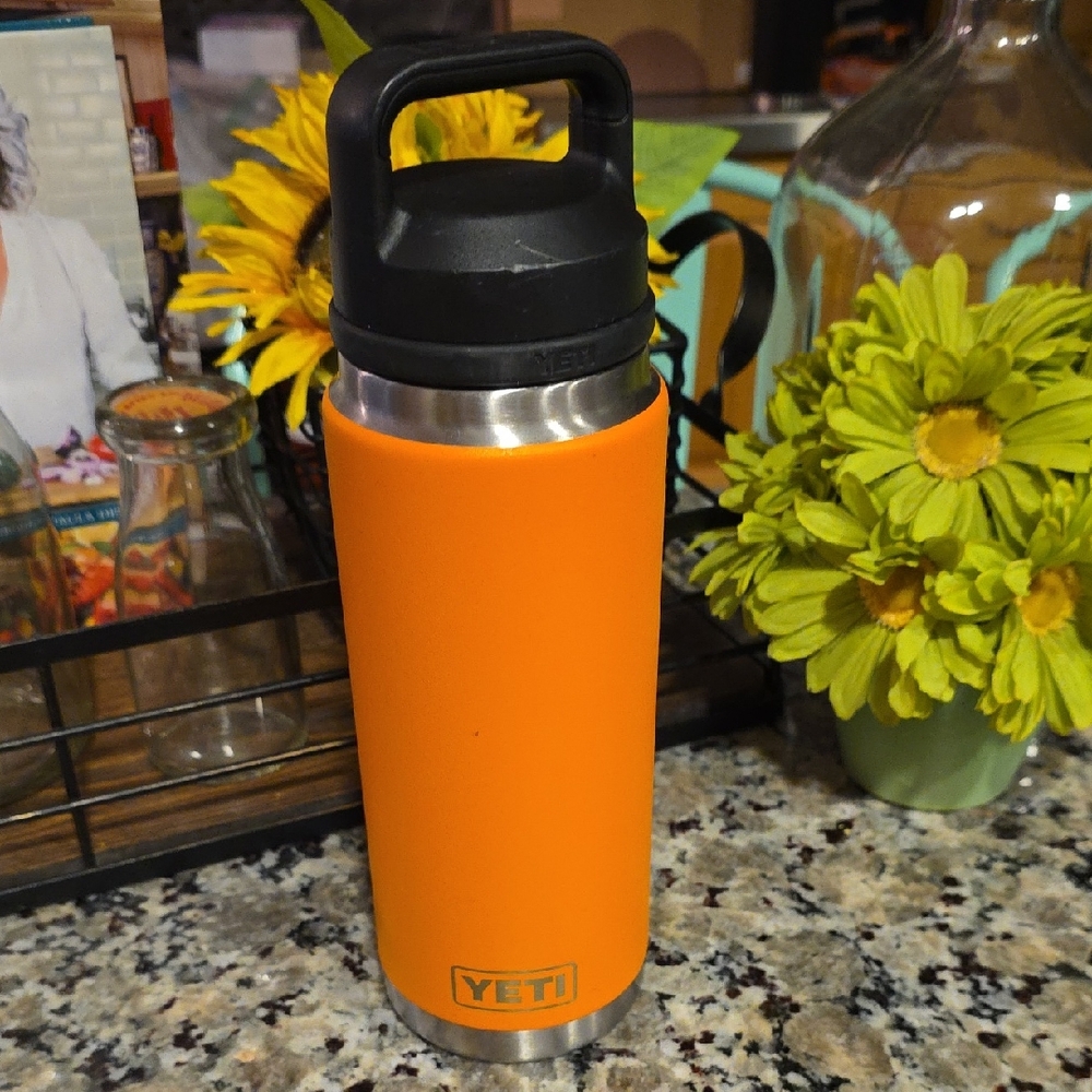 YETI Orange Stainless Steel Bottle 26 Oz
